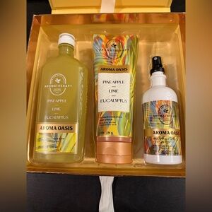 Bath & Body Works Oasis Pineapple Lime Eucalyptus Set, boxed set, NWT